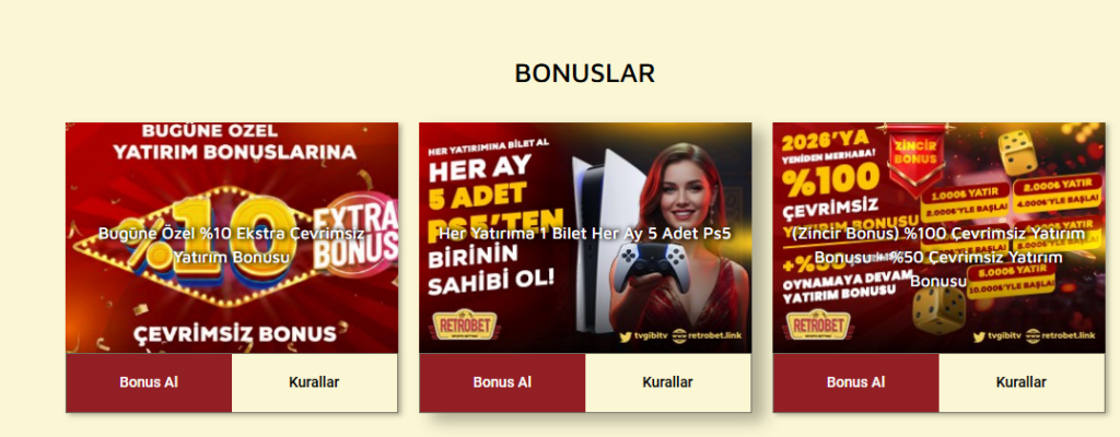 Retrobet Bonus